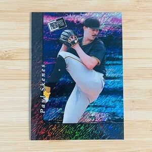 PAUL SKENES 2024 Leaf Press Pass Black Shimmer Prizm Refractor Rookie RC /25